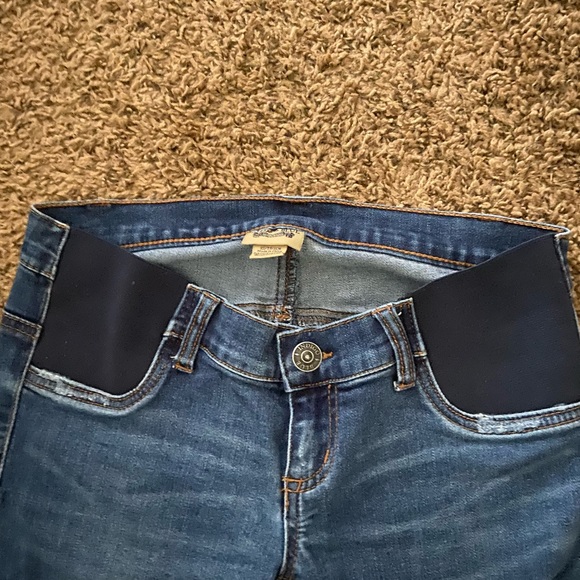 Indigo Blue Side Panel Maternity Jean - Picture 2 of 4